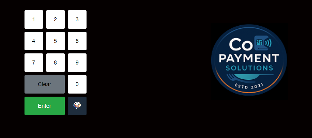 pos login screen no footer